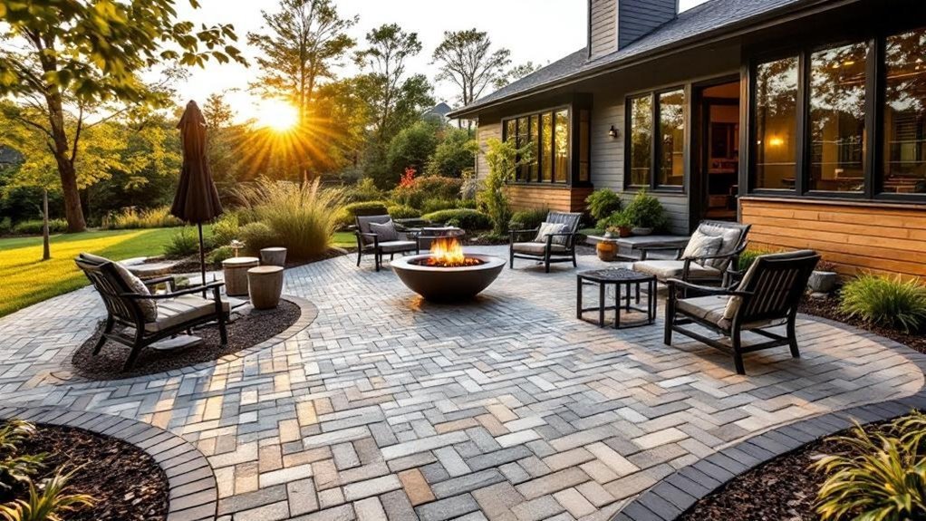 paver patterns enhance curb appeal